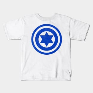 Captain Jew Funny Design 1 Blue Print Kids T-Shirt